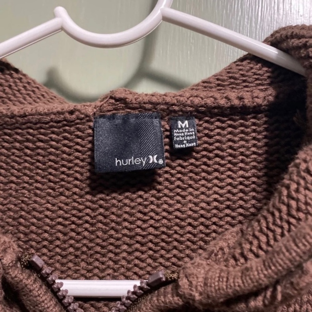 Hurley zip up hooded sweater